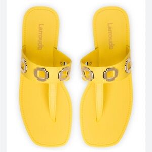 Larroude Milan Jelly Thong Sandals